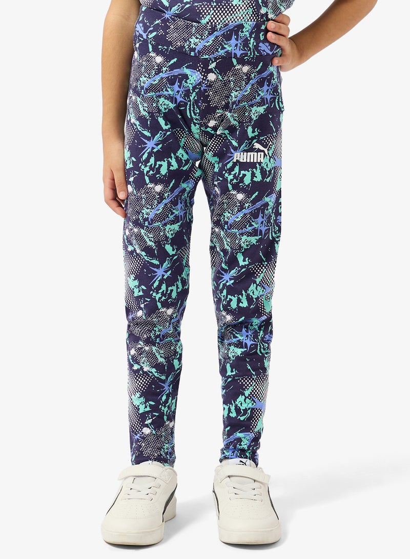 PUMA Youth Tweeniverse Aop Leggings - Image 1